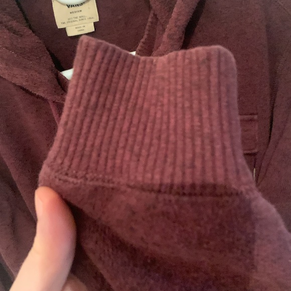 Gorgeous Vintage Vans Burgundy Cotton blend Skateboarding Hoodie High Quality! - Picture 7 of 10